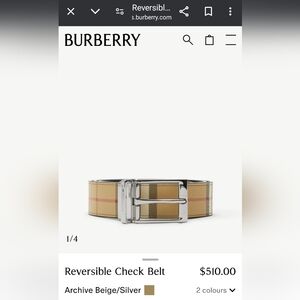 Burberry belt